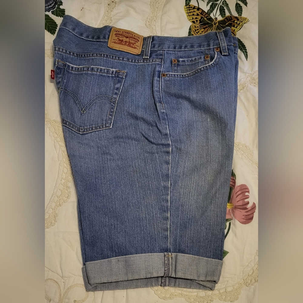 Levi's Medium Blue Denim Jean Shorts